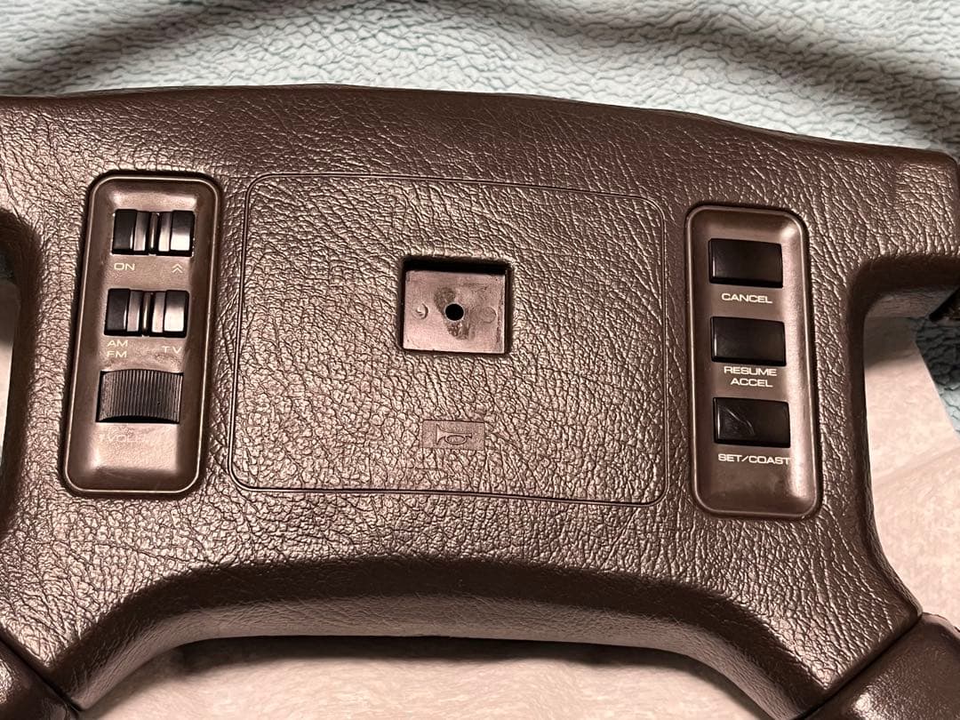 UF31 レパード　後期型　純正ステアリング　ブラウン　光通信