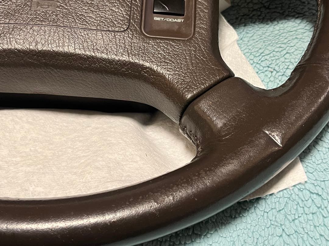 UF31 レパード　後期型　純正ステアリング　ブラウン　光通信