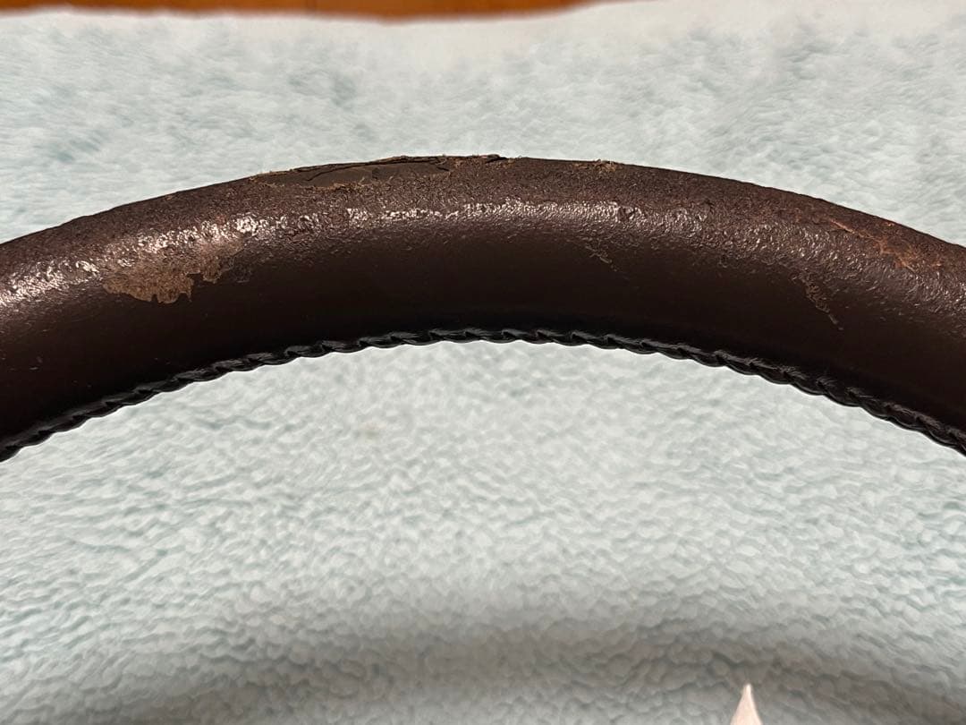 UF31 レパード　後期型　純正ステアリング　ブラウン　光通信