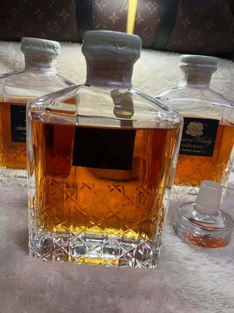 【希少・未開栓】インペリアル カガミクリスタル ウイスキー特級 擦り傷あり