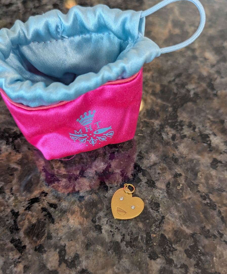 MHT　マリーエレーヌドゥタイヤック　22kダイヤモンド　♡チャーム　大