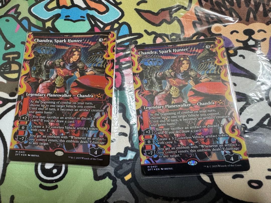 MTG　霊気走破　灯を追う者、チャンドラ　FOIL2枚　英語