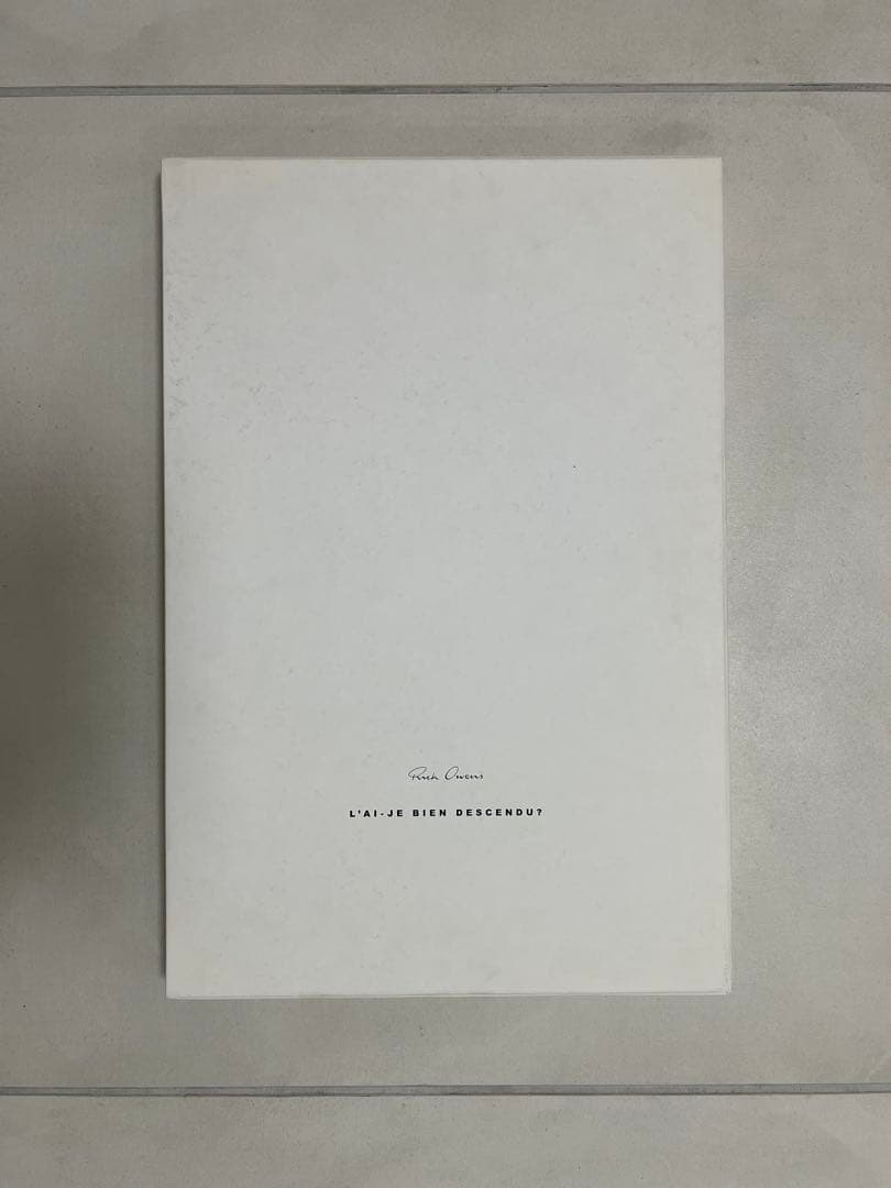 アート・デザイン・音楽 Rick Owens L'AI-JE BIEN DESCENDU?