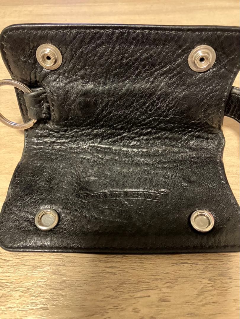 ★mm_406★クロムハーツ レザーキーケース クロスボタン 黒