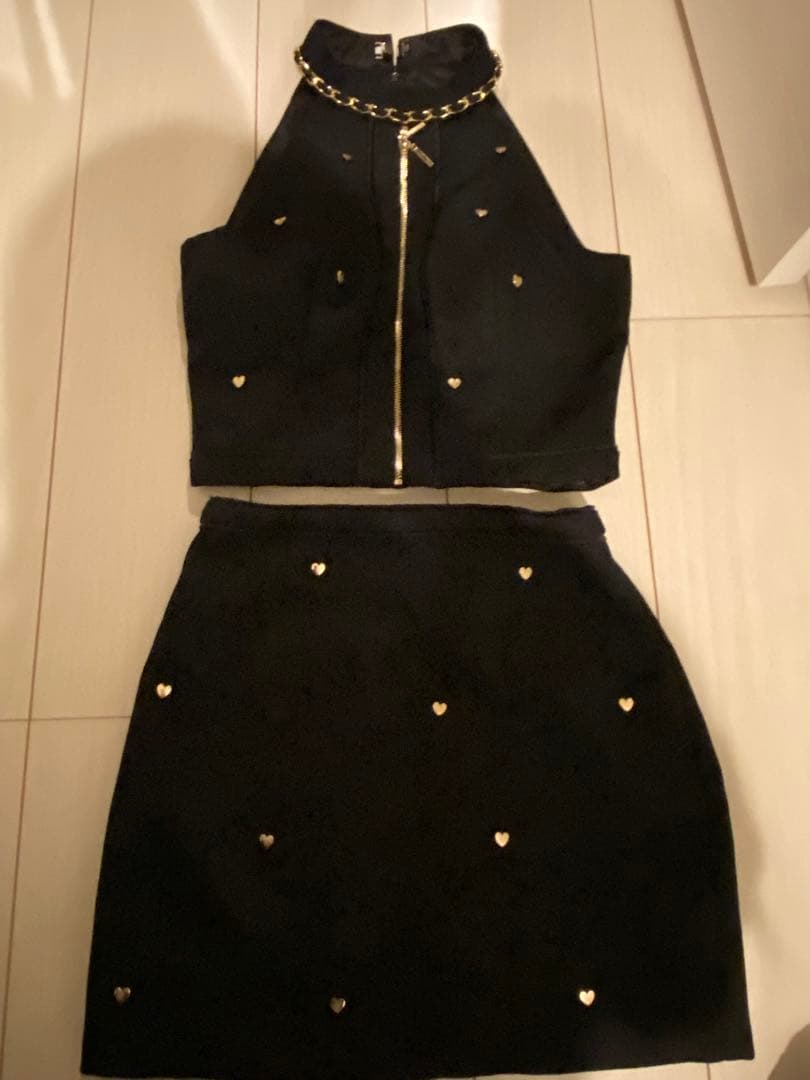 ROBE de FLEURS ハートスタッズ セットアップ ドレス