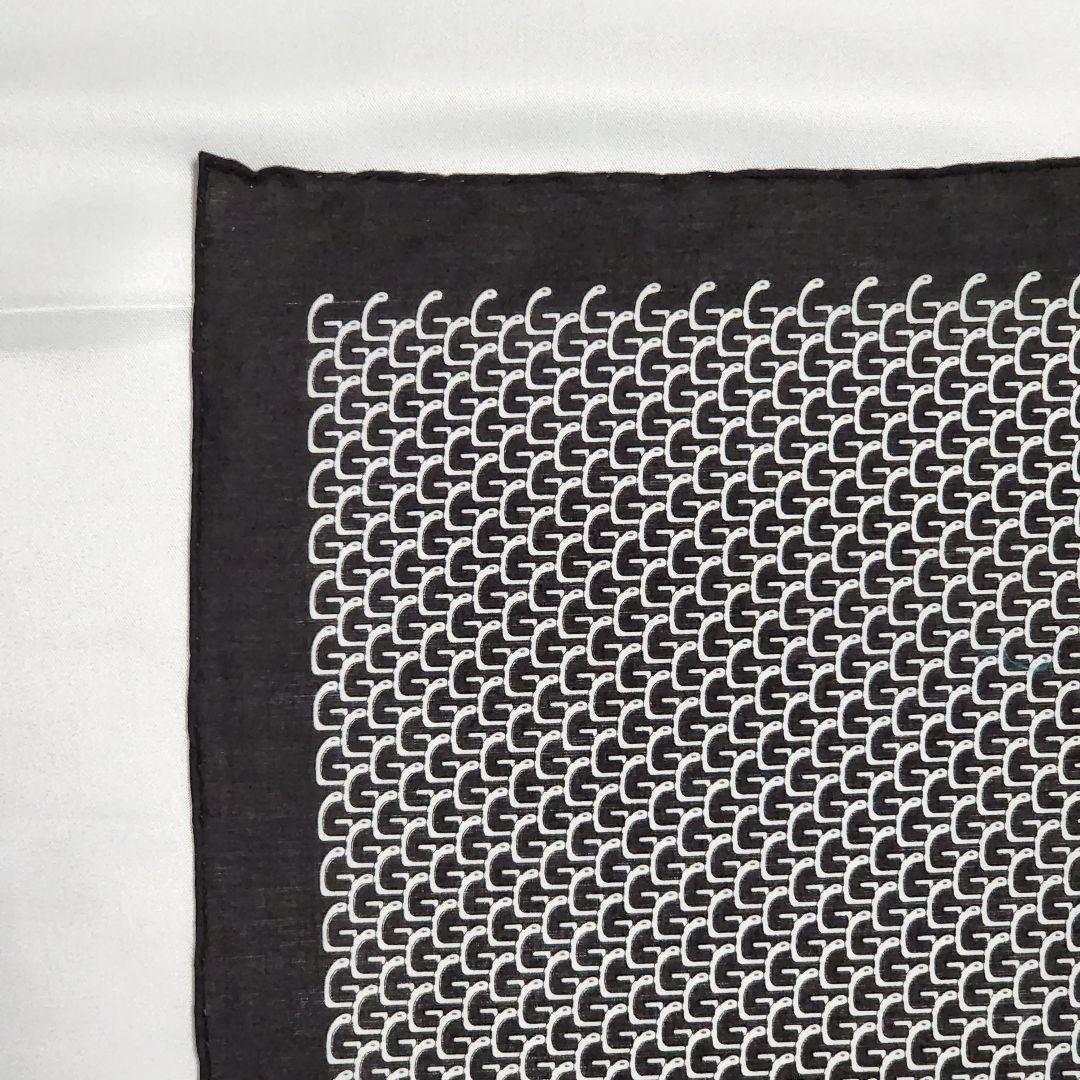 極美品 ★GUCCI★ ハンカチ メンズ Gモチーフ 綿100％ ブラウン