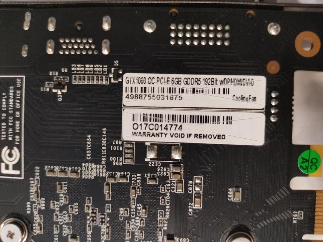 玄人志向 GEFORCE GTX1060 6GB グラフィックボード