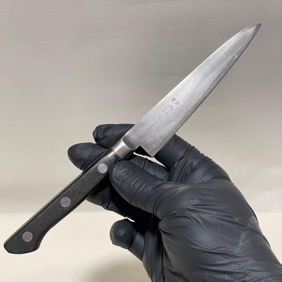 『霞乃 墨流し牛刀』牛刀 ステンレススチール ペティナイフ 120mm