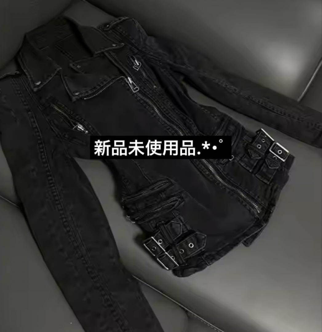 y2k archive グランジ 平成 V系 サブカルジャケット ブラック