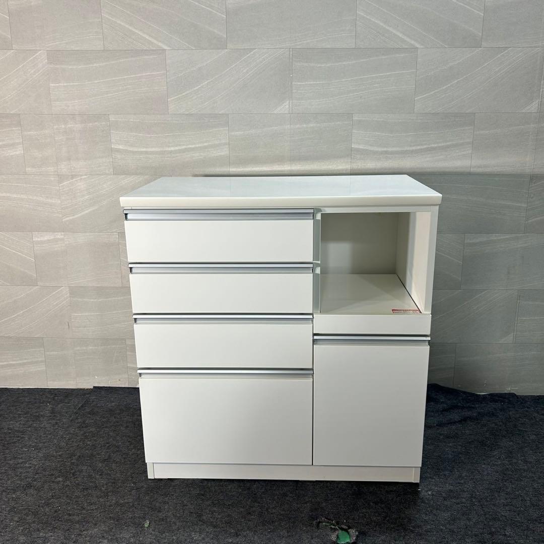 ニトリ キッチンカウンター レジューム 90 レンジボード 食器棚 d4145