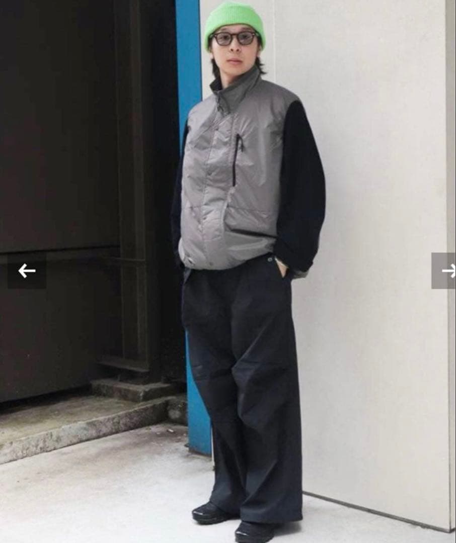 MARMOT CAPITAL ライトウエイトナイロンベスト Lサイズ　グレー