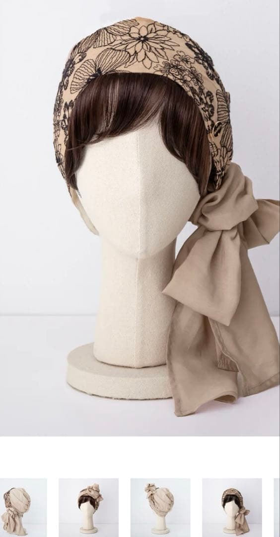 BAREN スカーフハット　美品　おしゃれ　医療用ケア帽子