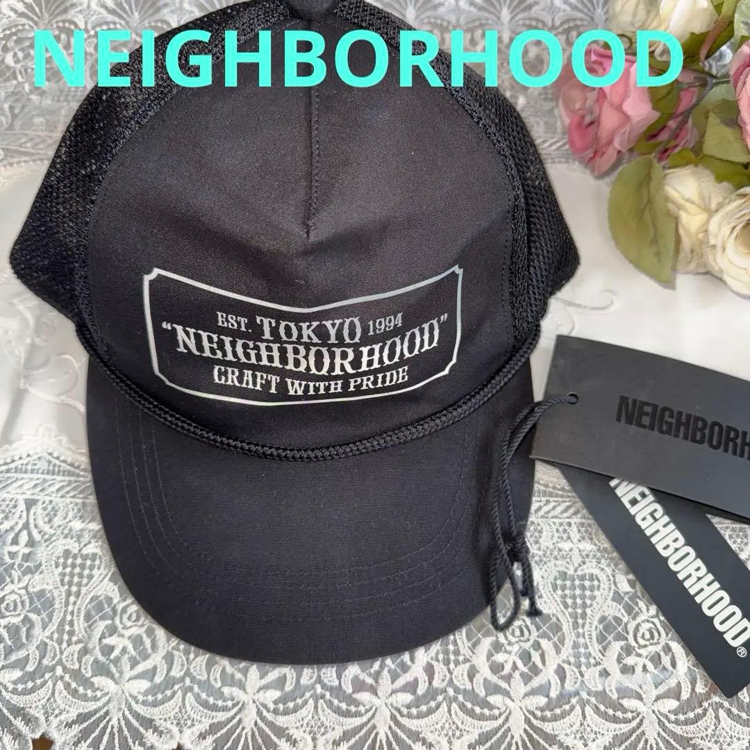 k*様 ☘️NEIGHBORHOOD ☘️メイバーフッドメッシュキャップ ブラッ