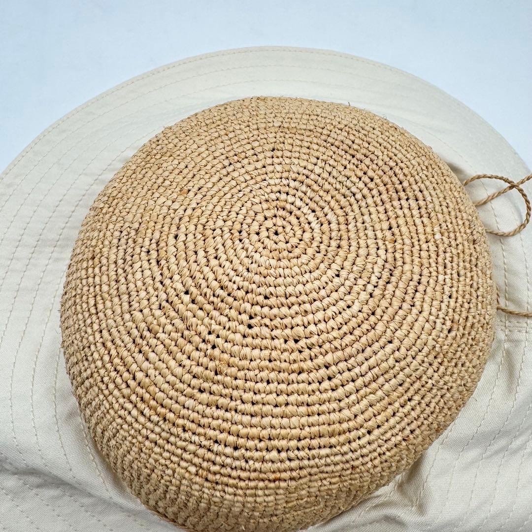 極美品✨HELEN KAMINSKI ロゴマーク　ラフィア　ハット