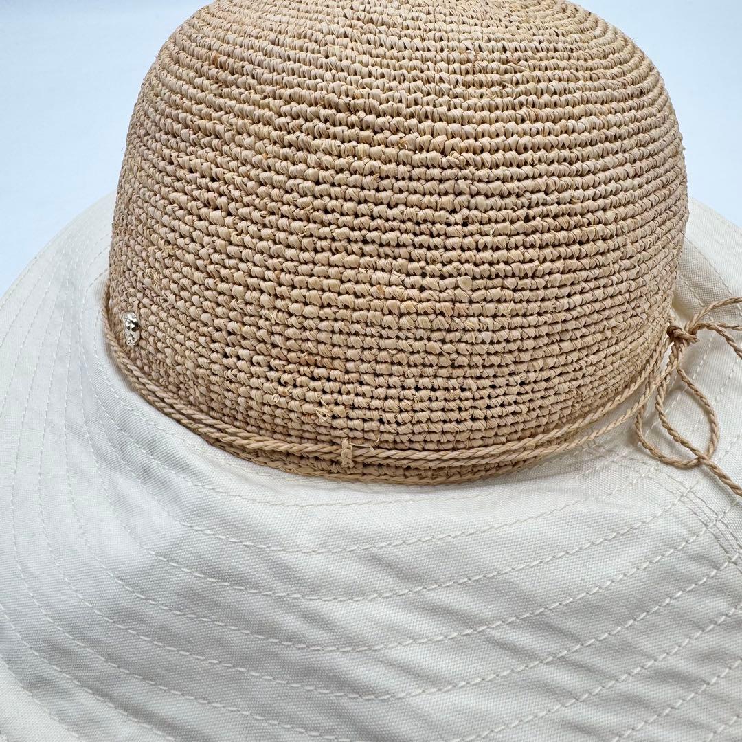極美品✨HELEN KAMINSKI ロゴマーク　ラフィア　ハット