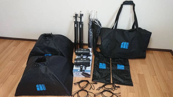 スタジオ撮影用ストロボライトセット