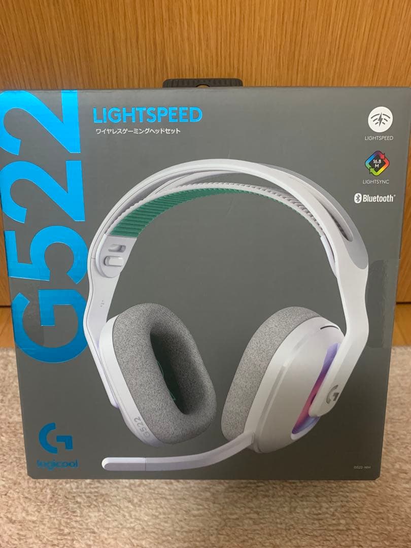 白　新品未開封　G522 LIGHTSPEED ワイヤレスヘッドセット