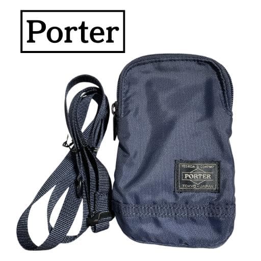 【美品】PORTER ポーター フラッシュ ショルダーポーチ 肩掛け