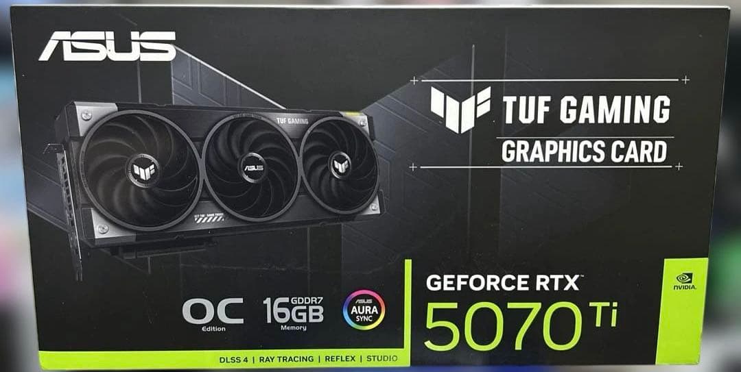 グラフィックボード・グラボ・ビデオカード ASUS TUF GAMING GeForce RTX 5070 Ti