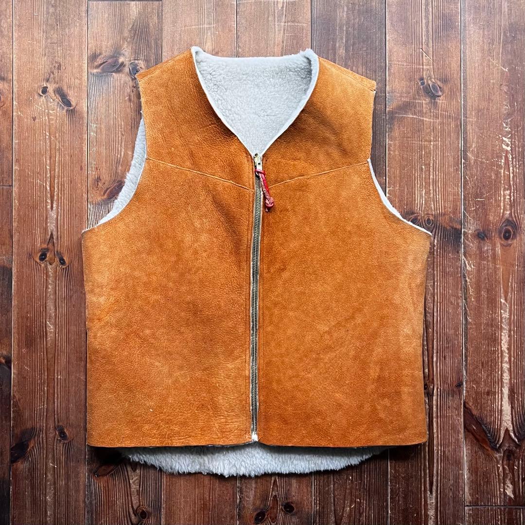 トップス BEST MADE CO. Shearling Wool Vest USA