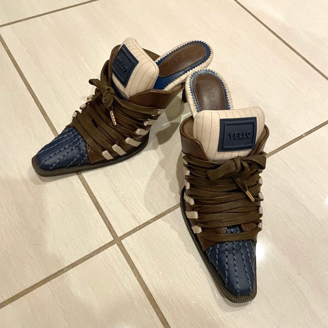 YELLO EVELYN SNEAKER MULES Sサイズ