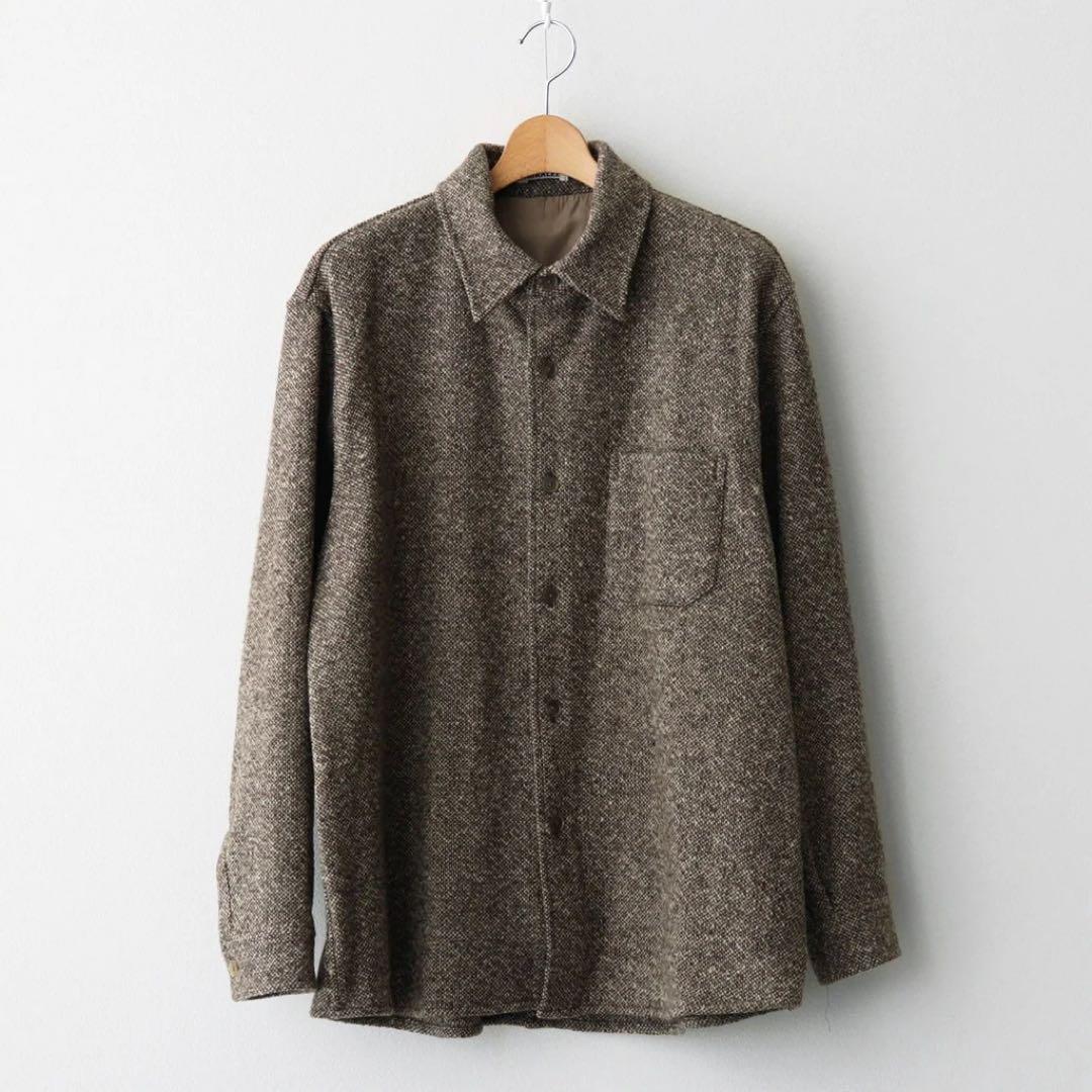 ジャケット・アウター AURALEE SPUN TWEED SHIRT BLOUSON 4