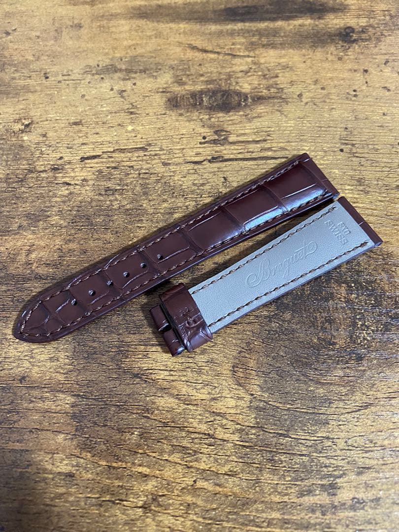 【未使用】ブレゲ　クロコダイル替えベルト20/16mm