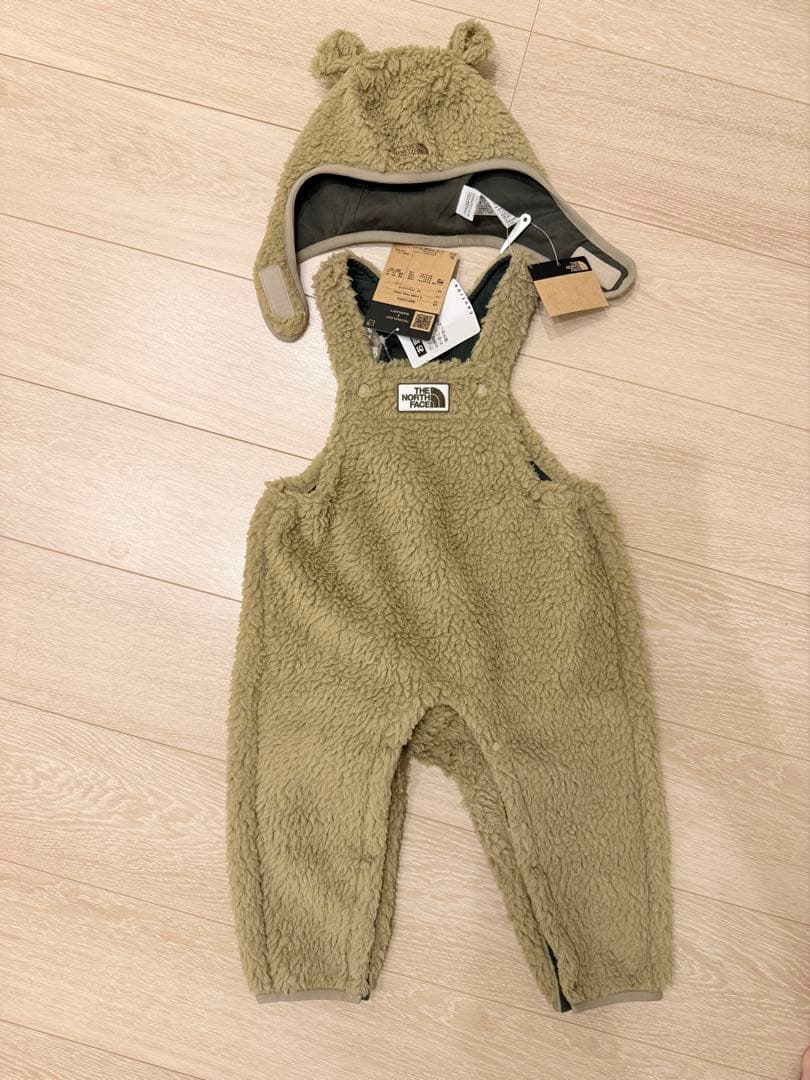 THE NORTH FACE カドルフリースオーバーオール　キャップセット