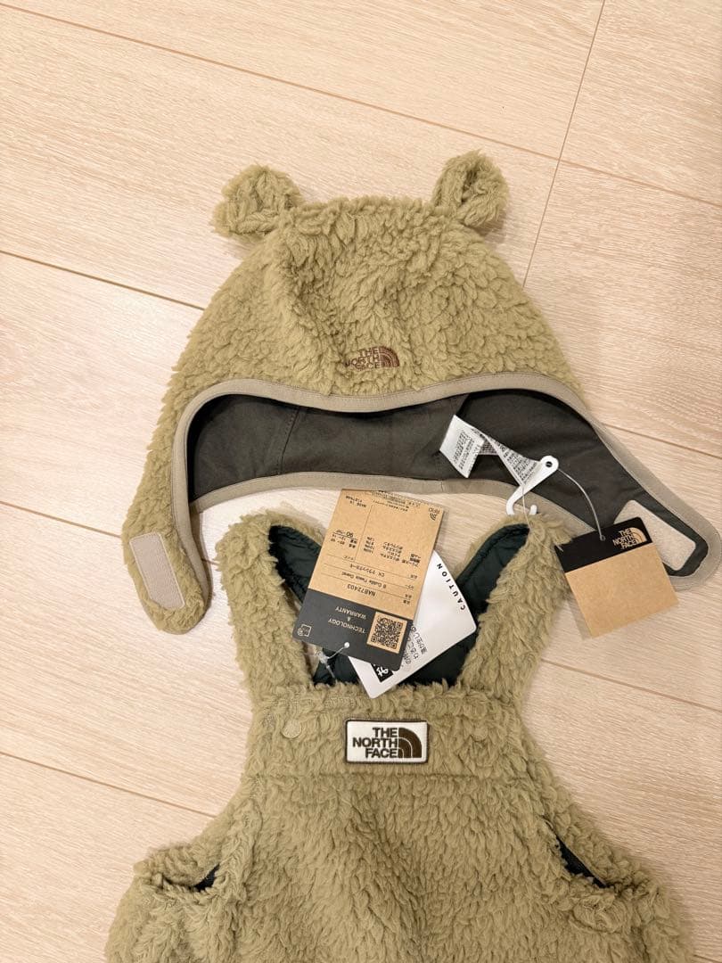 THE NORTH FACE カドルフリースオーバーオール　キャップセット