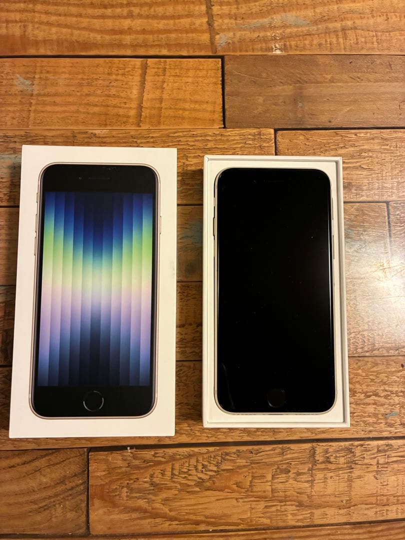 iPhone SE 第3世代 64GB スターライト 本体＋ケーブル