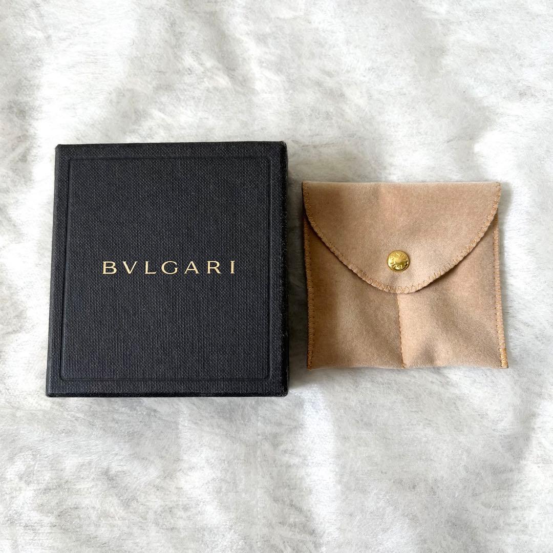 ブルガリ　カフス　ブランドロゴ　Ag925　シルバー　ブラック　メンズ　箱付き