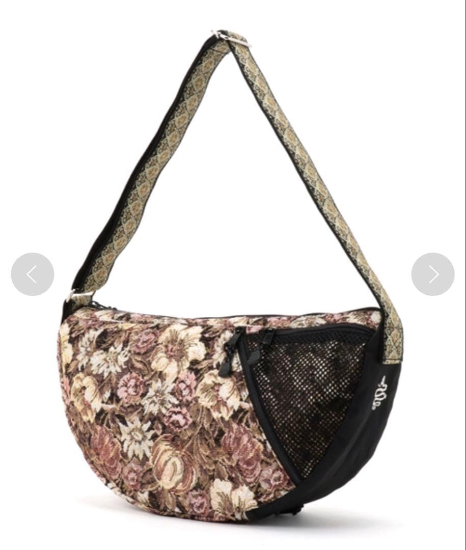 アールディーズ　ショルダーバッグ　バナナショルダー　花柄