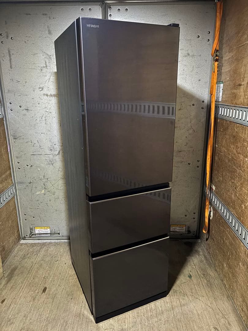 日立 ノンフロン冷凍冷蔵庫R-V32KV 2020年製 ブリリアントブラック