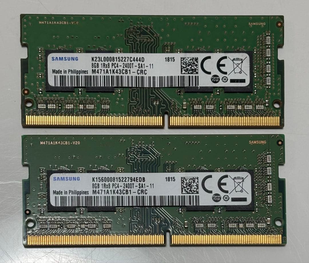サムスン SODIMM DDR4 2400 PC4-19200 8GB 2枚組
