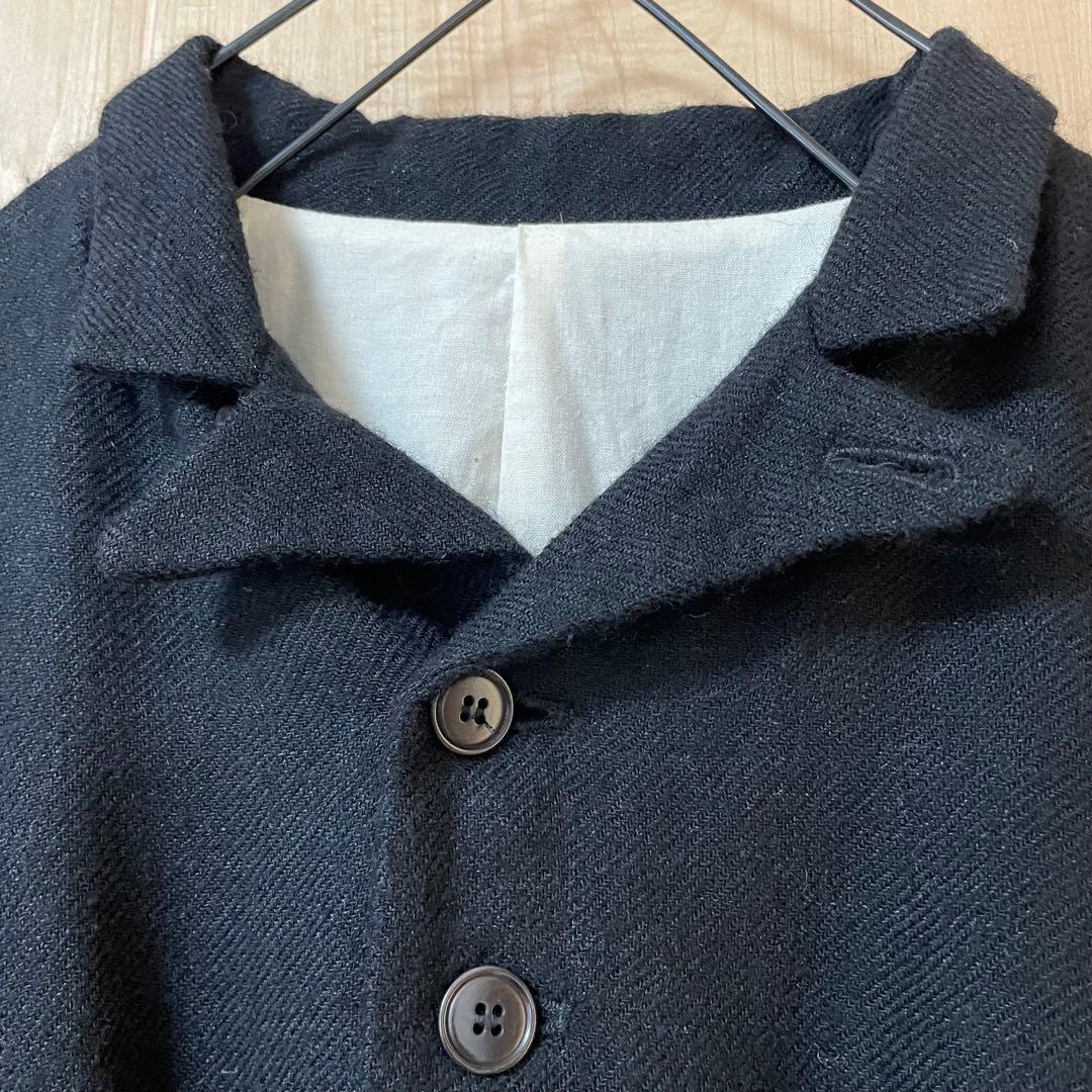Gauze# WOOL LINEN CLASSICAL JACKET ブラック