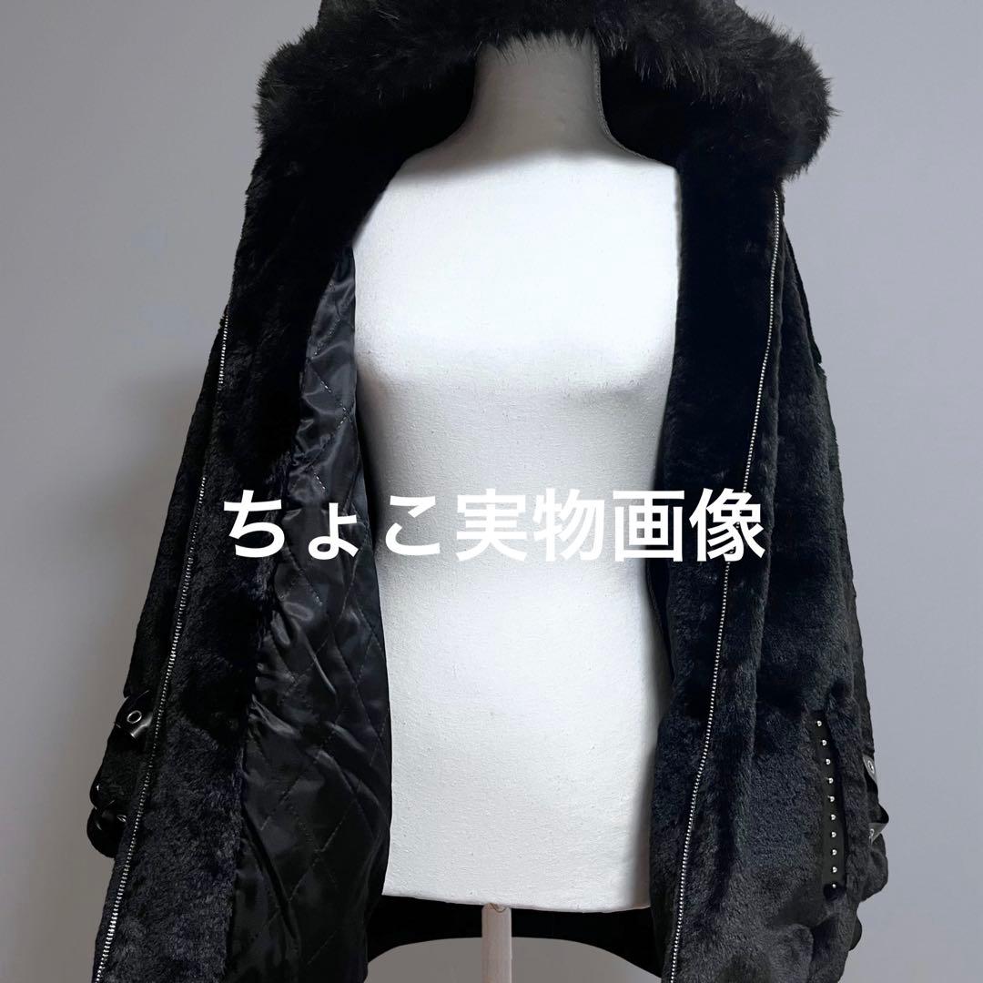 地雷系 猫耳もこもこブルゾンパーカー ファーパーカー フリース サブカル コート