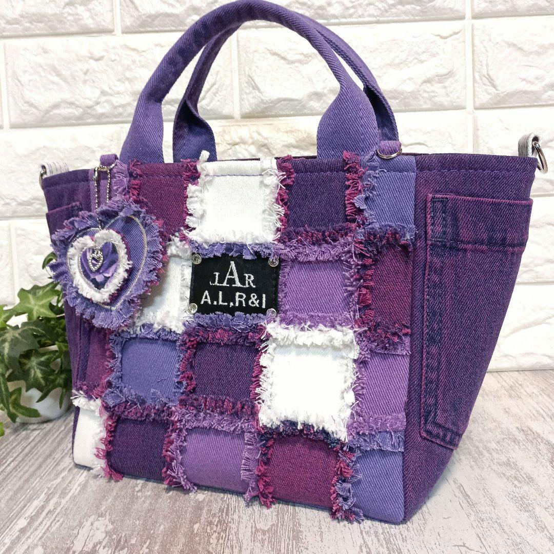 リメイクデニム★フリンジトートバッグ