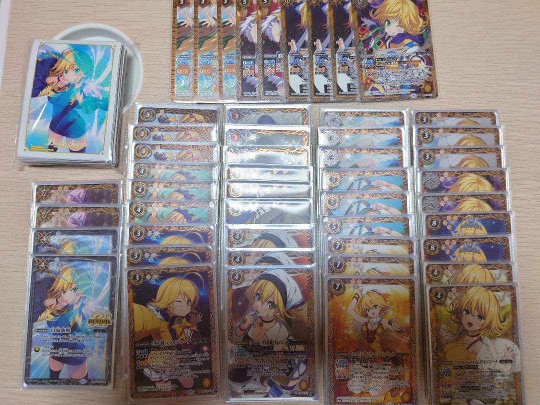 バトルスピリッツ　フォンニーナ　デッキ　スリーブ付き