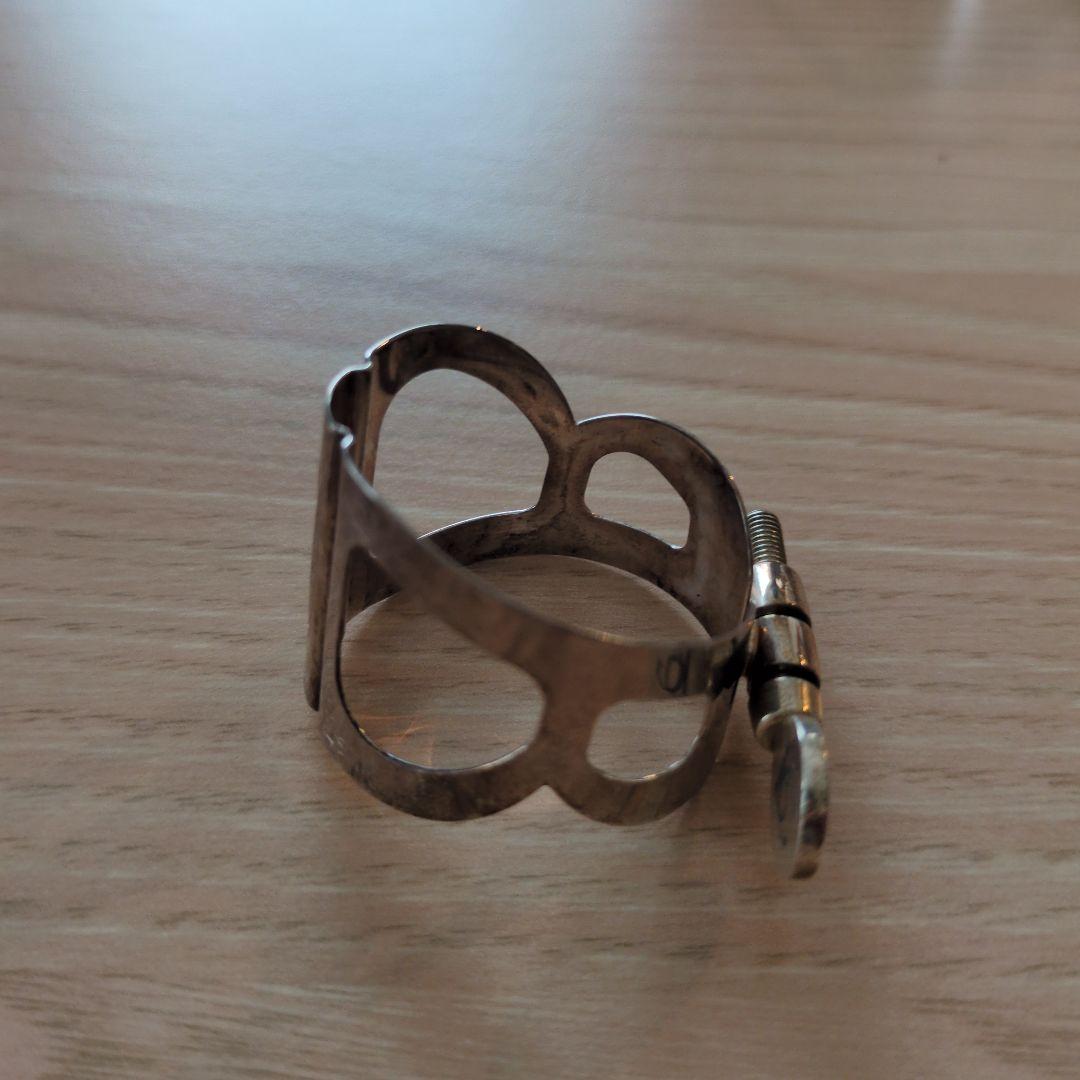 BG バリトンサックス リガチャー シルバープレート キャップ付き