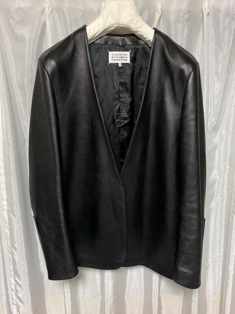 Maison Margiela 17aw レザーノーカラージャケット