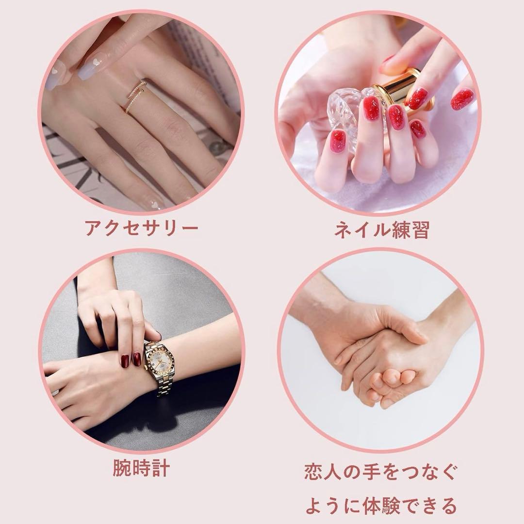 ❣️シリコン製★ハンドマネキン★ハンドトルソー★3D手模型★女性の手★ネイル付き
