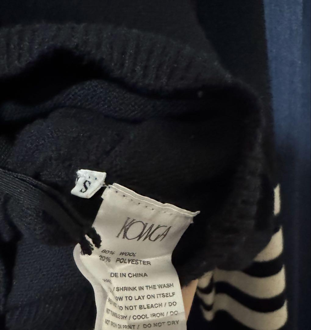 KOWGA FOOT BALL KNIT HOODIE パーカー　S