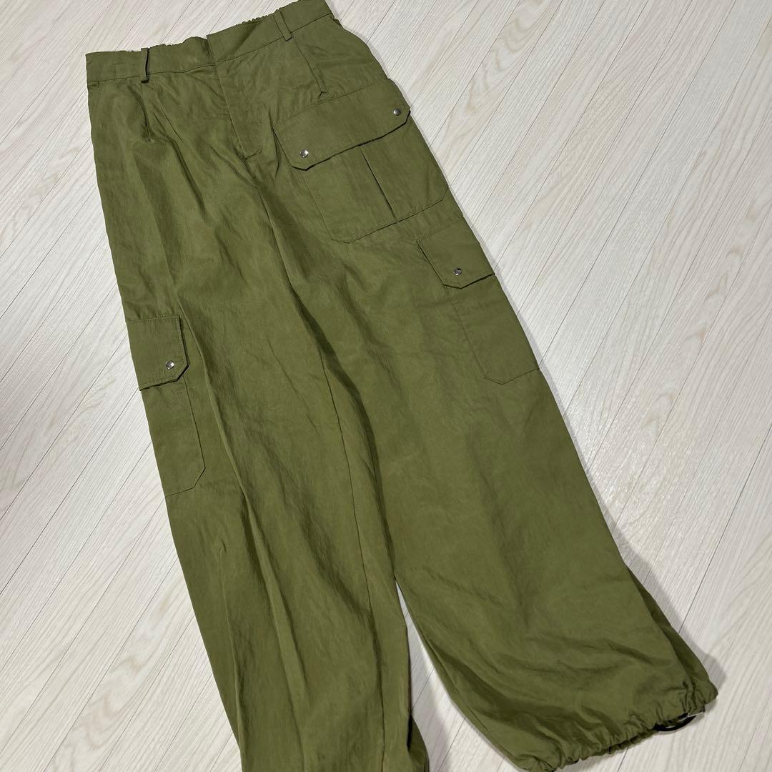【定価27,500円】ヤマダヤ　日本製　カジュアルロングパンツ　カーキ　M