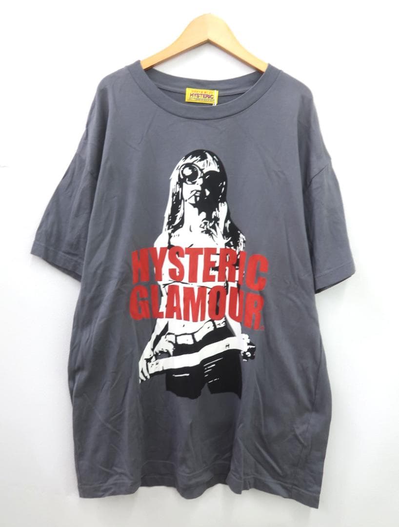 極美品 ヒステリックグラマー LIGHT MY FIRE Tシャツ チャコール