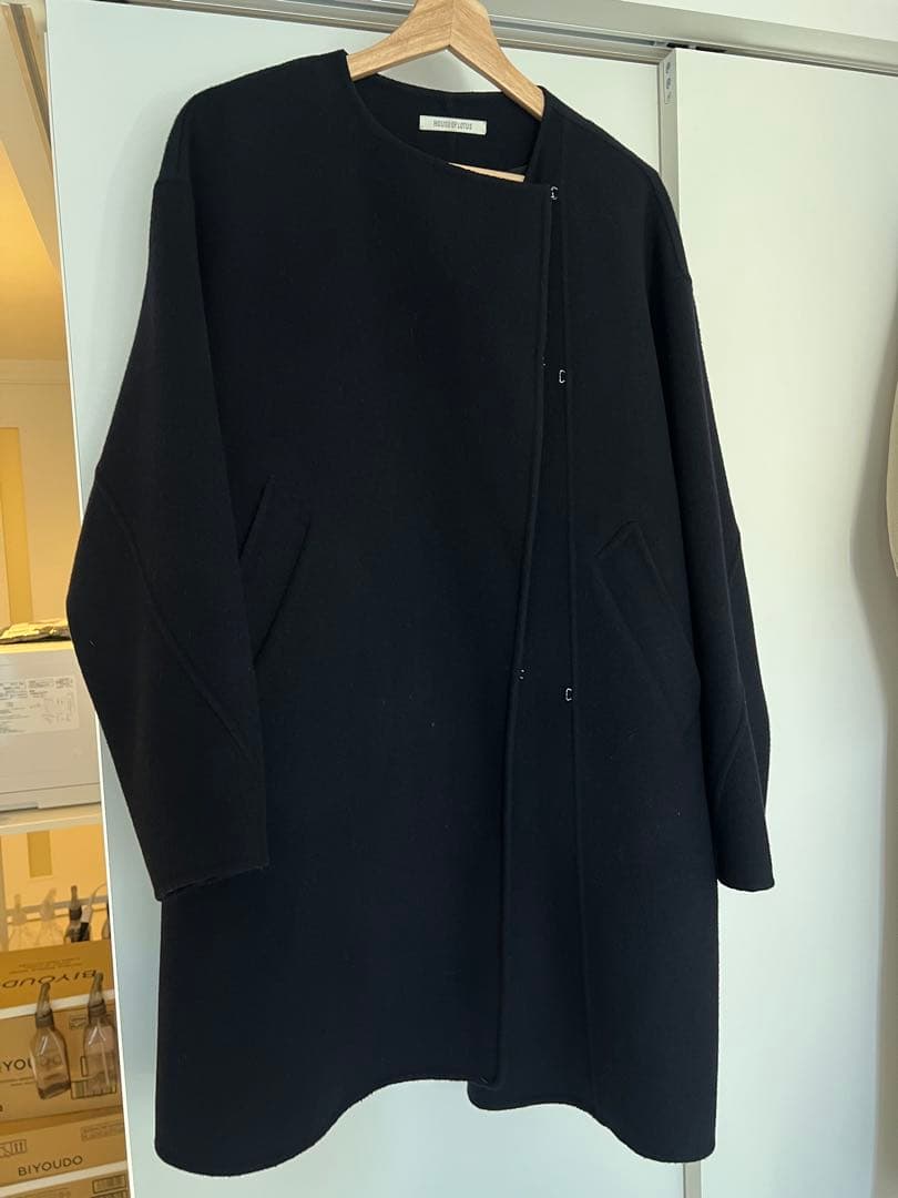 HOUSE OF LOTUS ブラック ウールコート