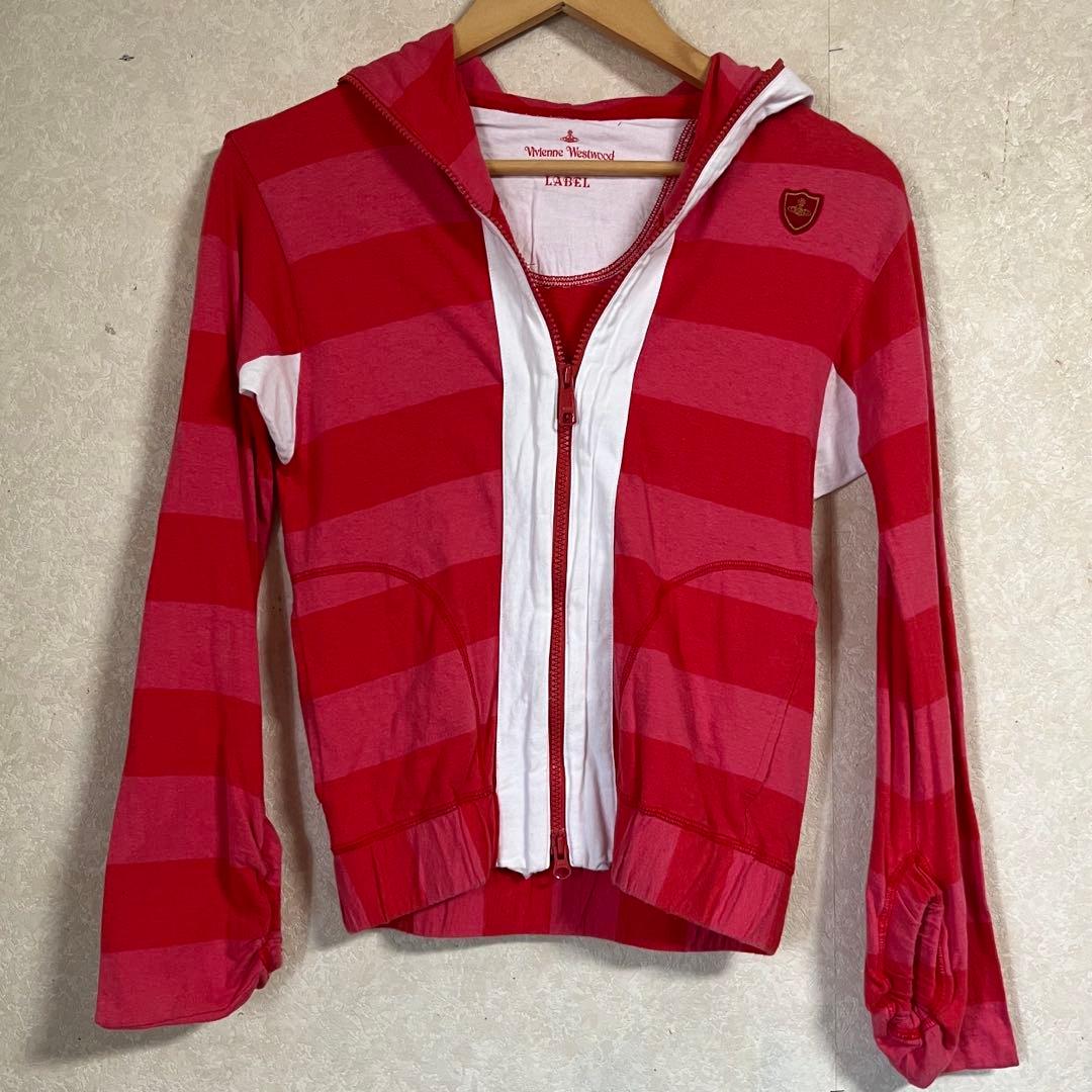 ヴィヴィアン　ボーダー　変形パーカー