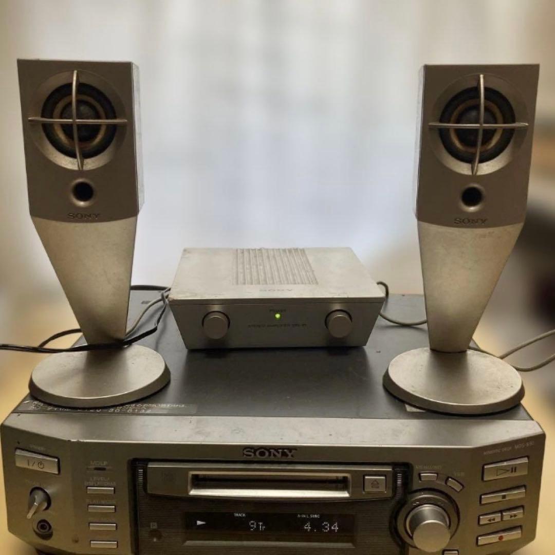 SONY MDS-S50 MD SRS-Z1スピーカーアンプセット