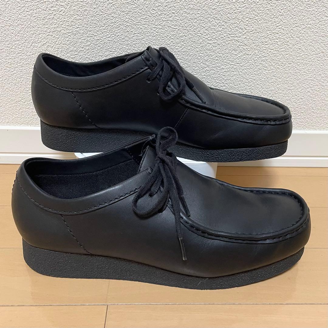 【未使用に近い】クラークス ワラビー EVO WP エヴォ レザー ブラック 黒