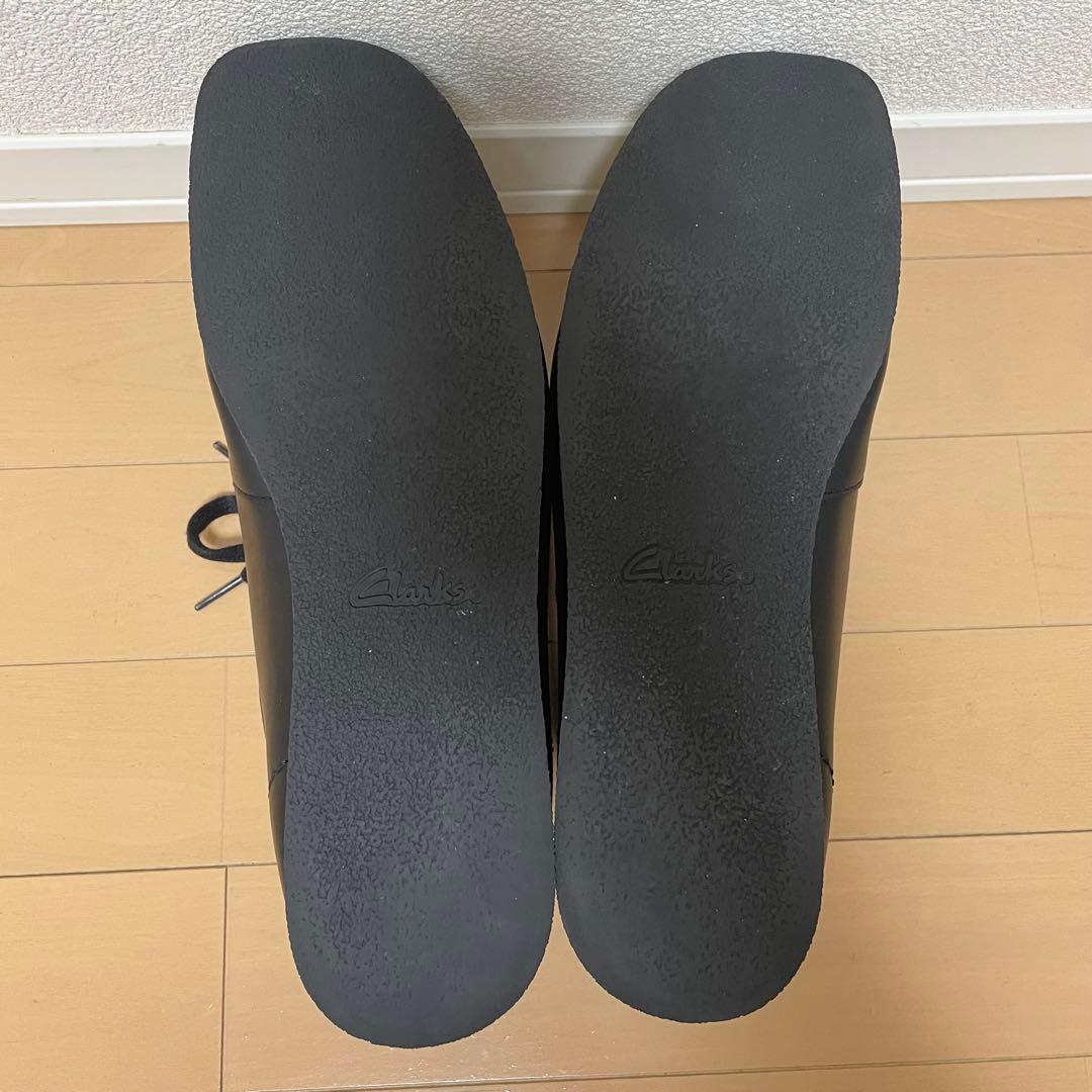 【未使用に近い】クラークス ワラビー EVO WP エヴォ レザー ブラック 黒