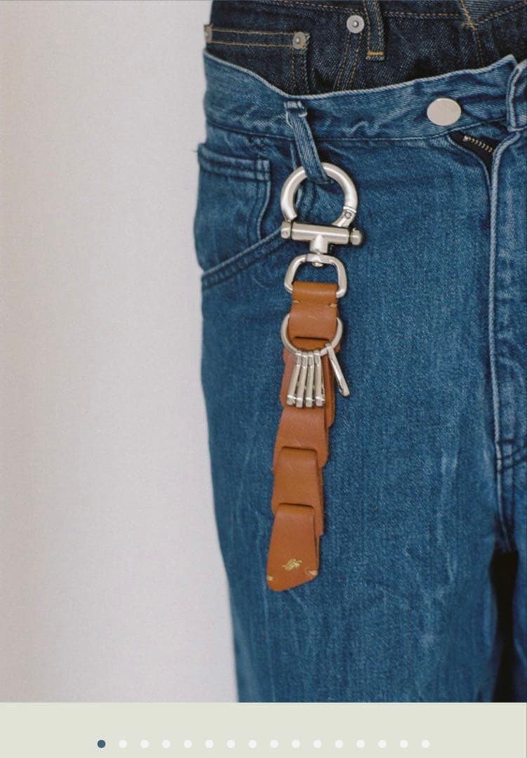 【新品未使用】再度お値下げ！リドムLlife LEATHER KEY CHAIN